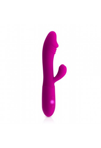 Vibromasseur rabbit Becca rose USB avec gland stimulant 10 programmes - CC531061