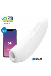 Stimulateur clitoridien connecté blanc Curvy 1 Satisfyer - CC5972390020