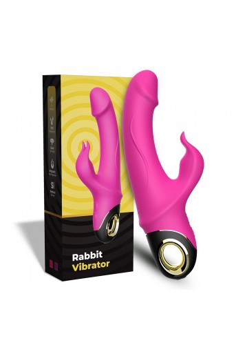 Vibromasseur Rabbit rose 9 modes de vibrations puissantes - USK-V10PNK