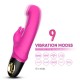 Vibromasseur Rabbit rose 9 modes de vibrations puissantes - USK-V10PNK
