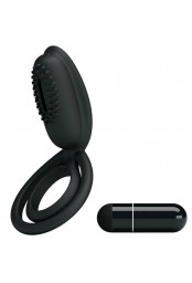 Cockring vibrant en silicone avec stimulateur clitoridien Esther - CC592166