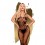 Combinaison ouverte et noir Dirty mind - PH0043BLK