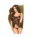 Nuisette et string assorti Noir Flawless Love - PH0002BLK