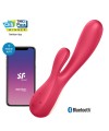 Vibromasseur rabbit rouge connecté Mono Flex Satisfyer 