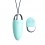 Oeuf  vibrant turquoise avec télécommande à piles  - TOD-083TUR