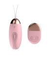 Oeuf vibrant rainuré rose USB avec télécommande - TOD-008PNK