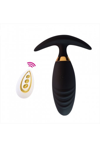 Plug anal vibrant avec télécommande -TOD-064BLK