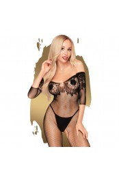 Bodystocking ouvert à l'entrejambe Noir High profile - PH0028BLK