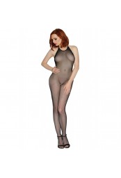 Bodystocking résille noir dos nu entre-jambes ouvert - DG0017BLK