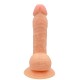 Gode ventouse réaliste avec testicules coloris chair - YOJ-125