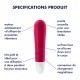 Vibromasseur rouge USB Ultra Power Bullet 1 Satisfyer - CC597731