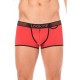 Mini-Pants rouge échancré avec zip - LM2003-68RED