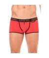 Mini-Pants rouge échancré avec zip - LM2003-68RED