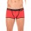 Mini-Pants rouge échancré avec zip - LM2003-68RED