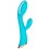 Vibromasseur bleu avec stimulateur de clitoris LRIS USB - LRISBLUE