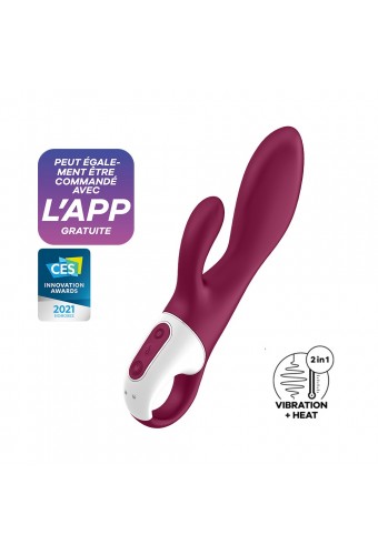 Rabbit chauffant connecté USB rouge Heated Affair Satisfyer - CC597783