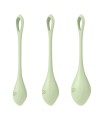 Set de 3 boules de geisha vert pastel Yoni Power 2 Satisfyer - CC597752