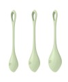 Set de 3 boules de geisha vert pastel Yoni Power 2 Satisfyer - CC597752