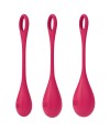 Set de 3 boules de geisha rouge Yoni Power 1 Satisfyer - CC597751