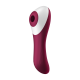 2 en 1 Vibromasseur et stimulateur de clitoris USB rouge Dual Crush Satisfyer - CC597786