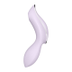 2 en 1 Vibromasseur et stimulateur de clitoris USB violet Curvy Trinity 2 Satisfyer - CC597788