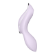 2 en 1 Vibromasseur et stimulateur de clitoris USB violet Curvy Trinity 2 Satisfyer - CC597788