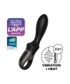 Vibromasseur noir USB, chauffant et connecté Heat Climax Satisfyer - CC597789