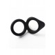 Double cockring noir en silicone - WS-NV508B