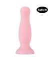 Plug anal ventouse rose pastel taille M - A-001-M-PNK