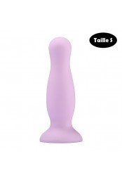 Plug anal ventouse violet pastel taille S 