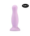 Plug anal ventouse violet pastel taille S 