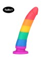 Gode ventouse multi-couleur taille S - DO-045-RAI-S