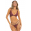 Ensemble 2 pièces rouge bordeaux comprenant soutien gorge et string - REN53031-BUR