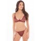 Ensemble 2 pièces  avec soutien-gorge à armatures et string dentelle - REN53024-BUR