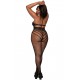 Bodystocking en résille grande taille - DG0402XBLK