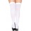 Bas grande taille blancs opaques fantaisie - MH4745XWHT