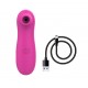 Stimulateur de clitoris par vibrations sur membrane rechargeable USB rose 10 Vitesses De Voyage - ZK003CPNK