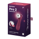 Stimulateur de clitoris 2 embouts avec techonologie Liquid Air Pro 2 Generation 3 rouge USB Satisfyer - CC597814