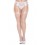 Bas blancs filet grande taille pour porte-jarretelles - MH4936XWHT