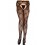 Collant grande taille nylon noir effet porte-jarretelles fantaisie avec noeuds - MH933XBLK