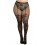 Collant grande taille dentelle et résille dans un style culotte taille haute - DG0346XBLK