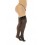 Bas en nylon sexy noir, grande taille, autofixant - MAL1108XBLK