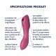 2 en 1 Stimulateur de clitoris et vibromasseur Curvy Trinity 3 rouge Satisfyer - CC597772