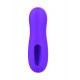 Vibromasseur par vibrations sur membrane rechargeable USB violet 10 vitesses de voyage - ZK003CPUR