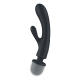 2 en 1 Vibromasseur rabbit et wand noir USB Triple Lover Satisfyer - CC597825