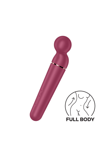 Vibromasseur wand rouge USB 60 vibrations Planet Wand-er Satisfyer - CC597844