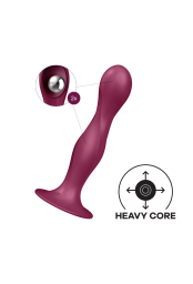 Gode ventouse silicone rouge Double Ball-R Satisfyer 
