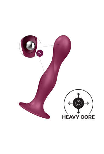 Gode ventouse silicone rouge Double Ball-R Satisfyer - CC597842