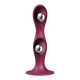 Gode ventouse silicone rouge Double Ball-R Satisfyer - CC597842
