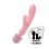 2 en 1 Vibromasseur rabbit et wand rose USB Triple Lover Satisfyer - CC597843